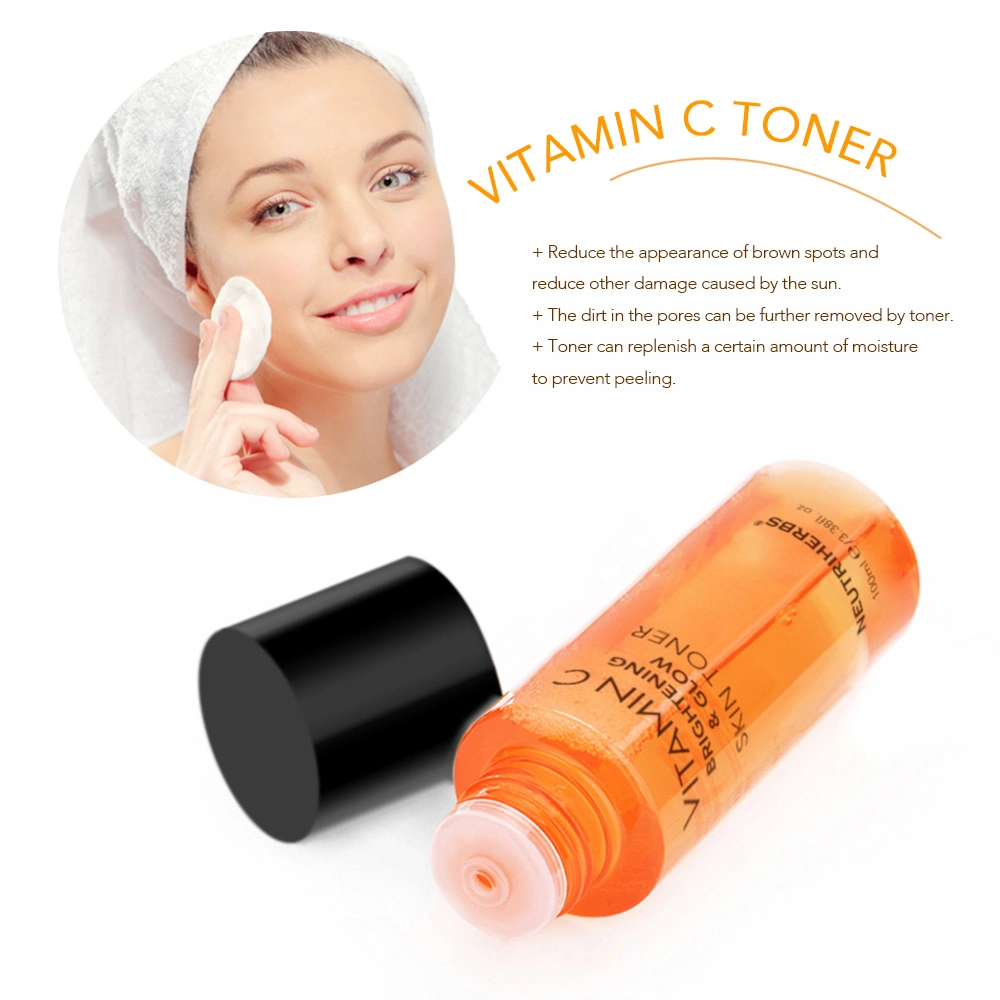 Private Label Custom Manufacturer Face Toner Vitamin C Skin Brightening Niacinamide Skin Care Vc Toner