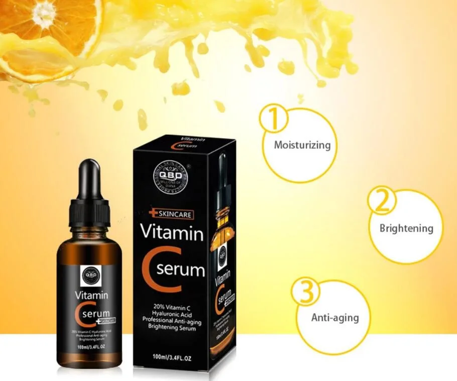 High Quality Private Label Vitamin C Serum Vc Whitening Hyaluronic Acid Moisturizing