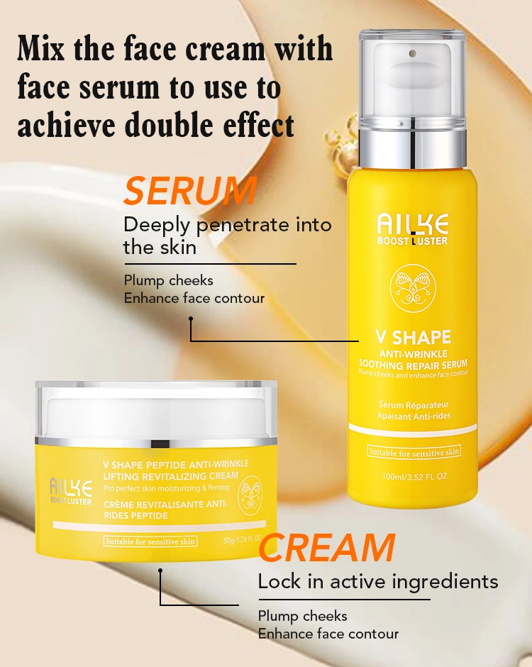 Private Label Face Skin Care Serum OEM Organic Anti Aging Brightening Wrinkle Face Peptide Facial Serum