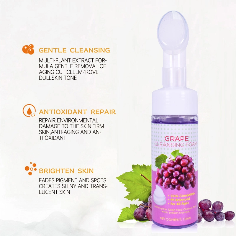 Private Label Deep Cleaning Vitamin C Amino Acid Facial Cleanser Face Wash Mousse Foam Cleanser