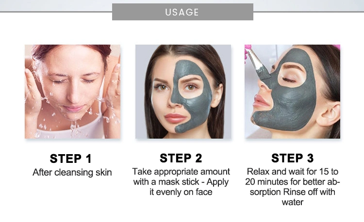Skin Care Dead Sea Mud Deep Cleaning Anti-Acne Black Head Remove Grey Clay Mud Facial Mask