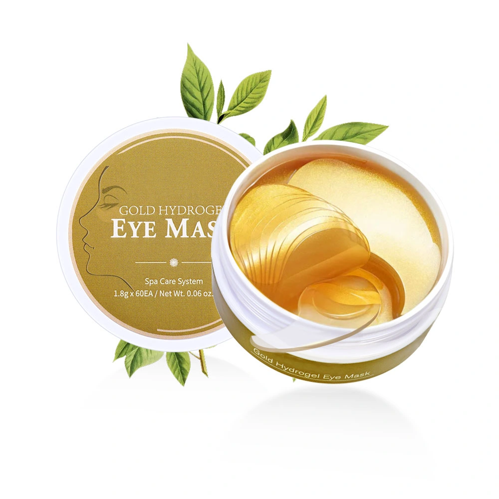 Wholesale Custom Crystal Eye Mask Deep Hydration 24K Gold Collagen Gel Eye Pads Reducing Dark Circles Hydroge Under Eye Patch