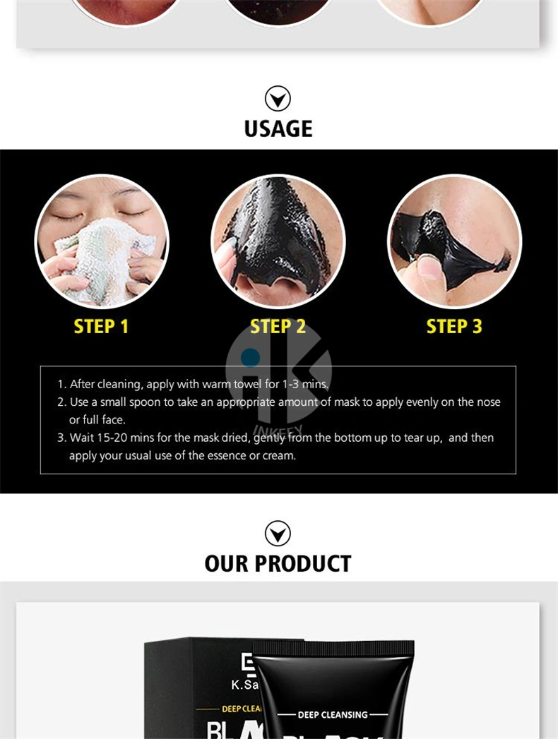 Aixin OEM Natural Organic Face Mask Skin Care Deep Cleansing Facial Peel off Mask Blackhead Remover Activated Charcoal Mask