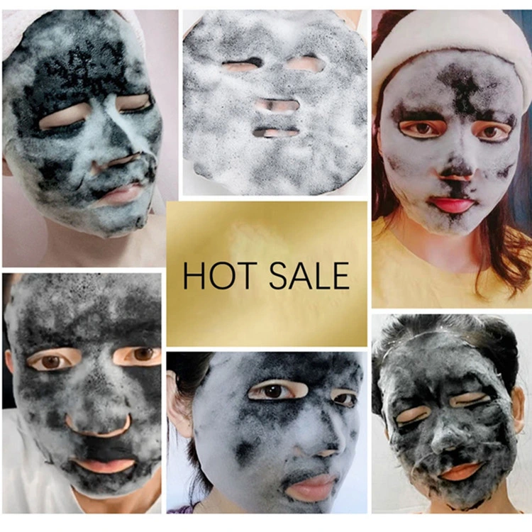 Hot Selling OEM Deep Moisturizing Charcoal Black Sea Salt Bubble Mask