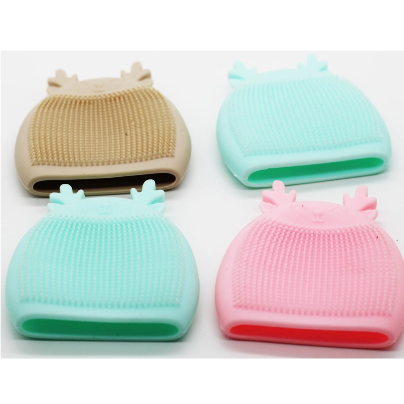 Portable Silicone Face Scrubber Food Grade Silicone Soft Facial Face Wash Brush Cleanser