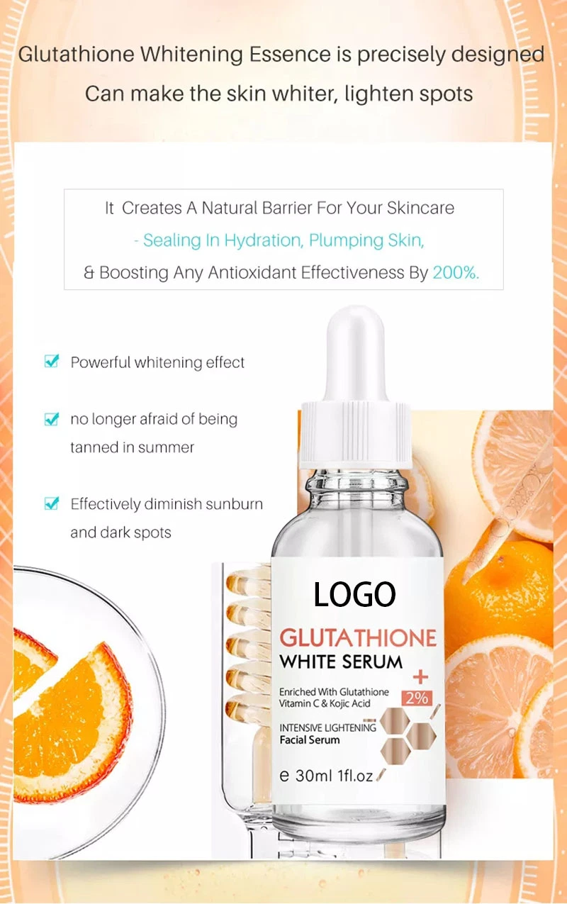 Facial Skin Care Essence Vit C Brightening Serum with Hyaluronic Acid Face 20% Vitamin C Serum