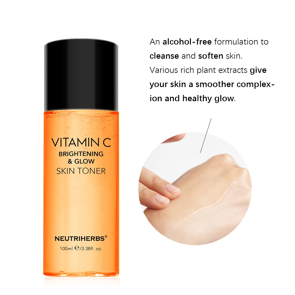 Wholesale Cosmetic Moisturizing Vc Face Toner Hydrating Brightening Anti-Aging Anti-Wrinkle Facial Water Skin Care Vitamin C Toner