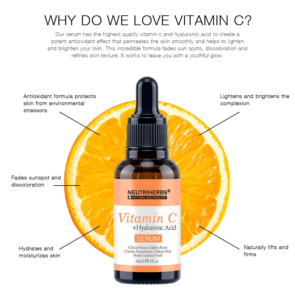 Deep Hydrating Private Label Organic Anti Aging Anti Ace Vitamin C Skin Lightening Serum