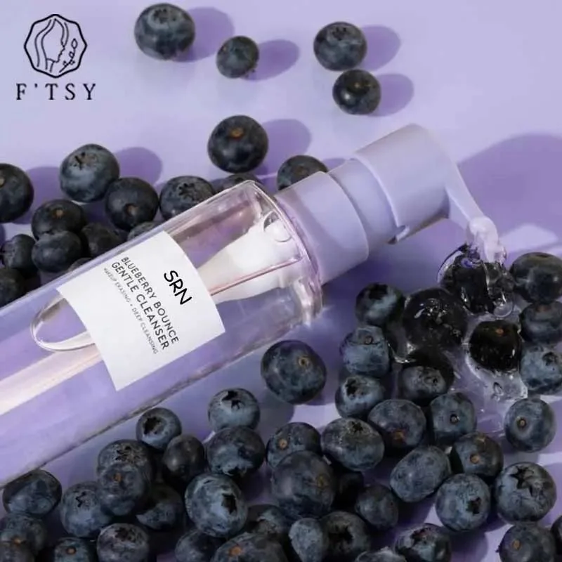 Hot-Selling Natural Vegan Moisturizing Fruit Blueberry Face Foam Cleanser Wash for Skin Care