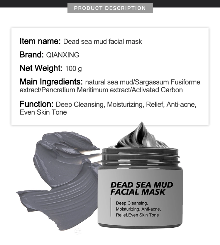 Deep Clean Anti Acne Grey Clay Oil Control Dead Sea Mud Mask