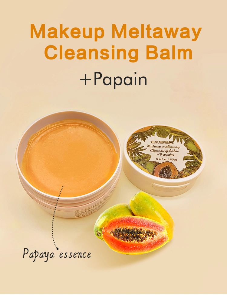 Low MOQ Organic Makeup Remover Balm for All Skin Type to Gently Opuntia Dillenii Extrect Makeup Meltaway Cleansing Balm