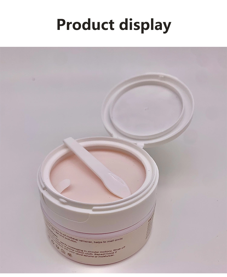 Customize Logo Gently Vegan Paeonia Albiflora Root Extract Makeup Meltaway Cleansing Balm for All Skin Type