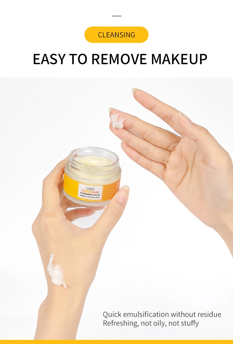 Free Makeup Turmeric and Honey Face Wash Anti-Acne Facial Cleansing Balm