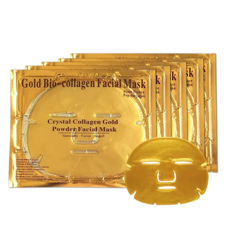 Skin Care Face Whitening Anti-Wrinkle Moisturizing Beauty SPA 24K Gold Hydro Collagen Facial Sheet Mask