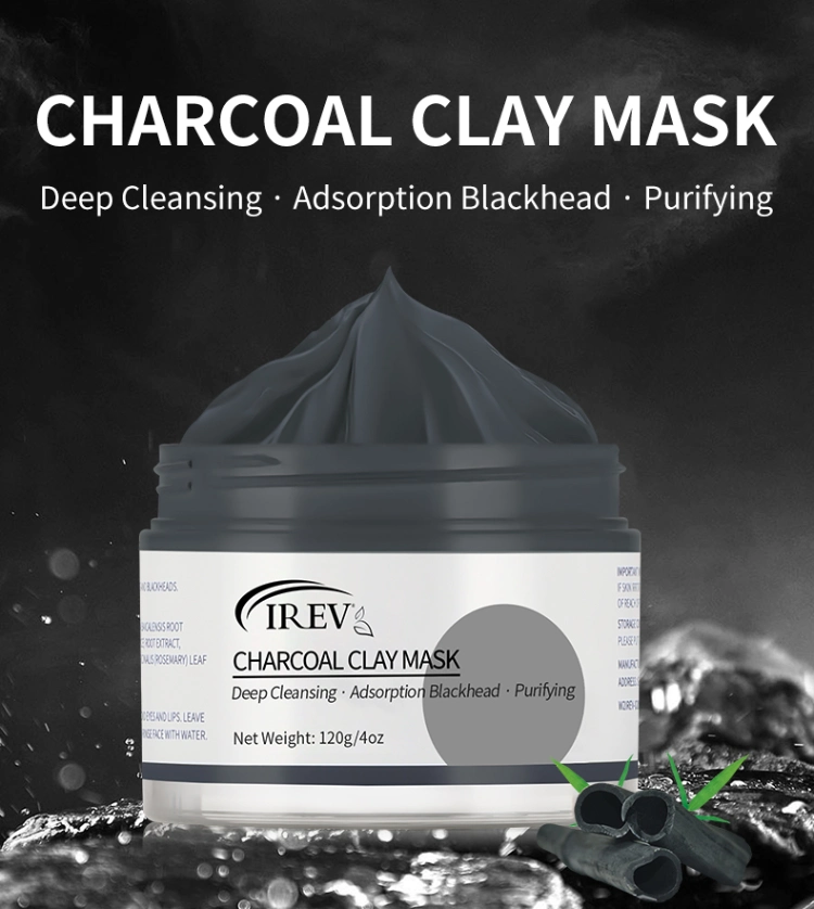 Wholease Mascarilla Hidratante Beauty Skin Care Purifying Removing Blackhead Facial Clay Mask Deep Cleansing Oil Control Black Charcoal Face Mud Mask