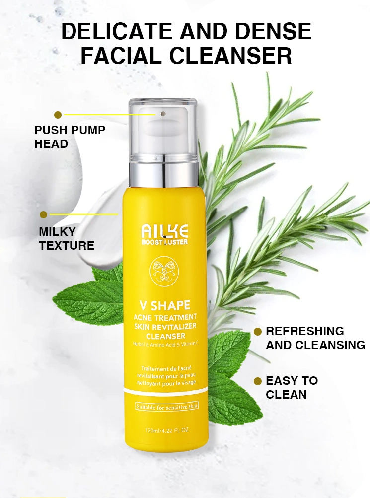 Private Label Amino Acid Facial Cleanser for Oily Skin Organic Cleanser Face Wash for Sensitive Skin