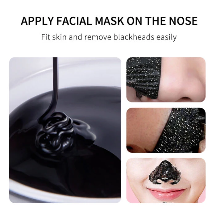 Activated Charcoal Blackhead Remover Deep Cleansing and Exfoliating Facial Mask