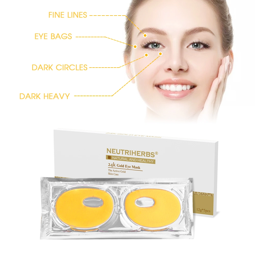 Natural Moisturizing Skin Hydrating Remove Dark Circles 24K Gold Gel Eye Mask