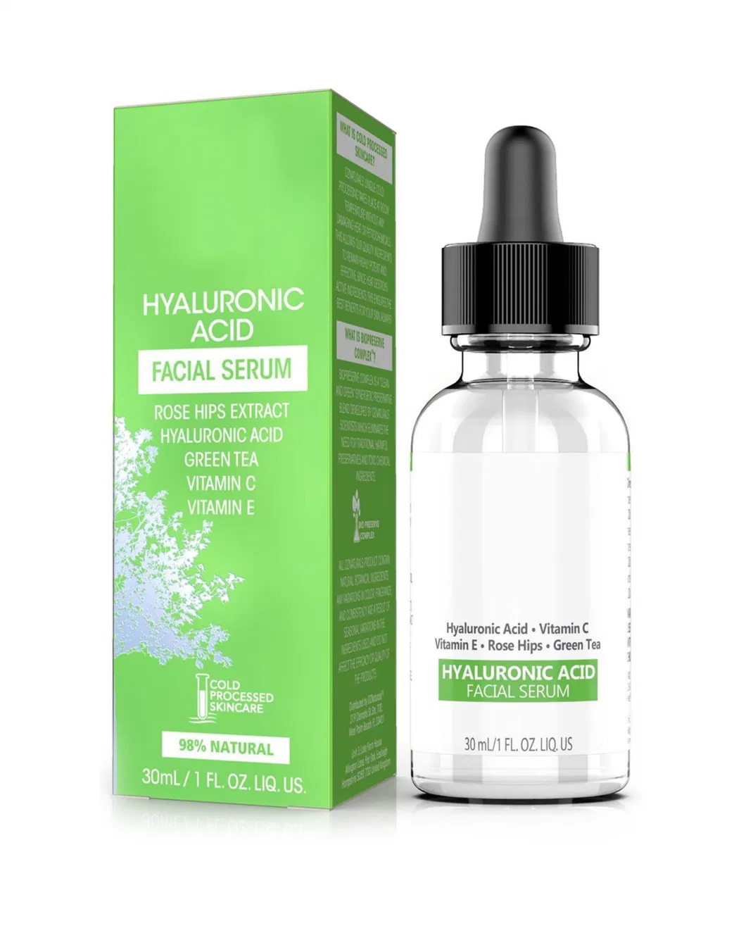 Hydrating Brightening Anti Wrinkle Hyaluronic Acid Serum for Face
