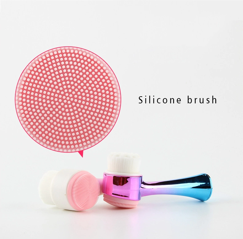 2022 Soft Silicone Face/Facial Silica Cleaning/Cleansing Brush 2 in 1 Personal Beauty Care for Men and Women Skin Scrubber for Pore Cleaner
