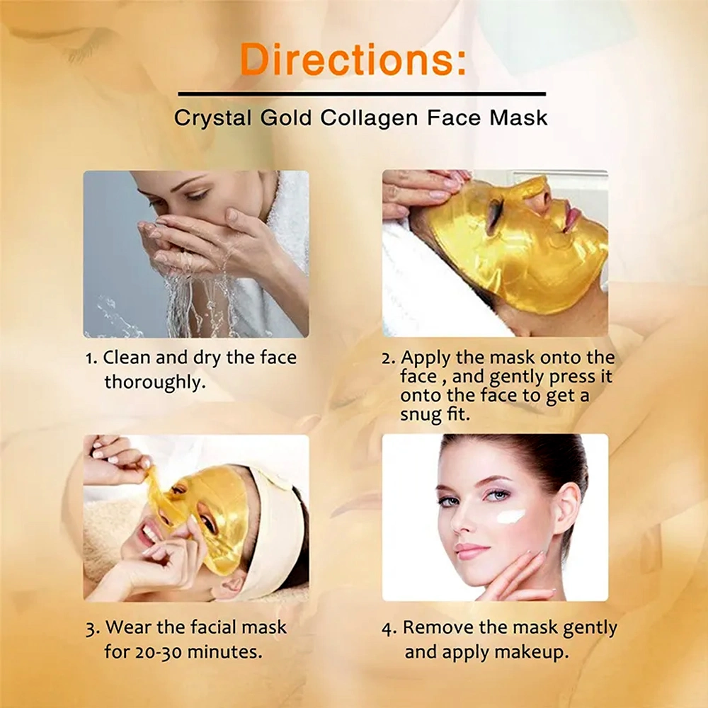 OEM Skin Care Moisturizer Anti-Wrinkle Hydrating 24K Gold Gel Collagen Face Mask