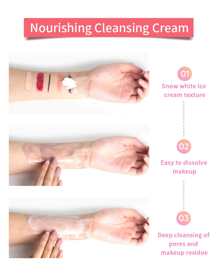 Hot Selling Facial Smoothing Moisturizing and Nourishing Makeup Remover Discharge Makeup to Cream Discharge Makeup Remover Cream