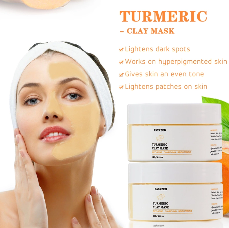 Organic Vitaminc Turmeric Lightens Dark Spots Moisturizing Anti-Aging Facial Mud Mask