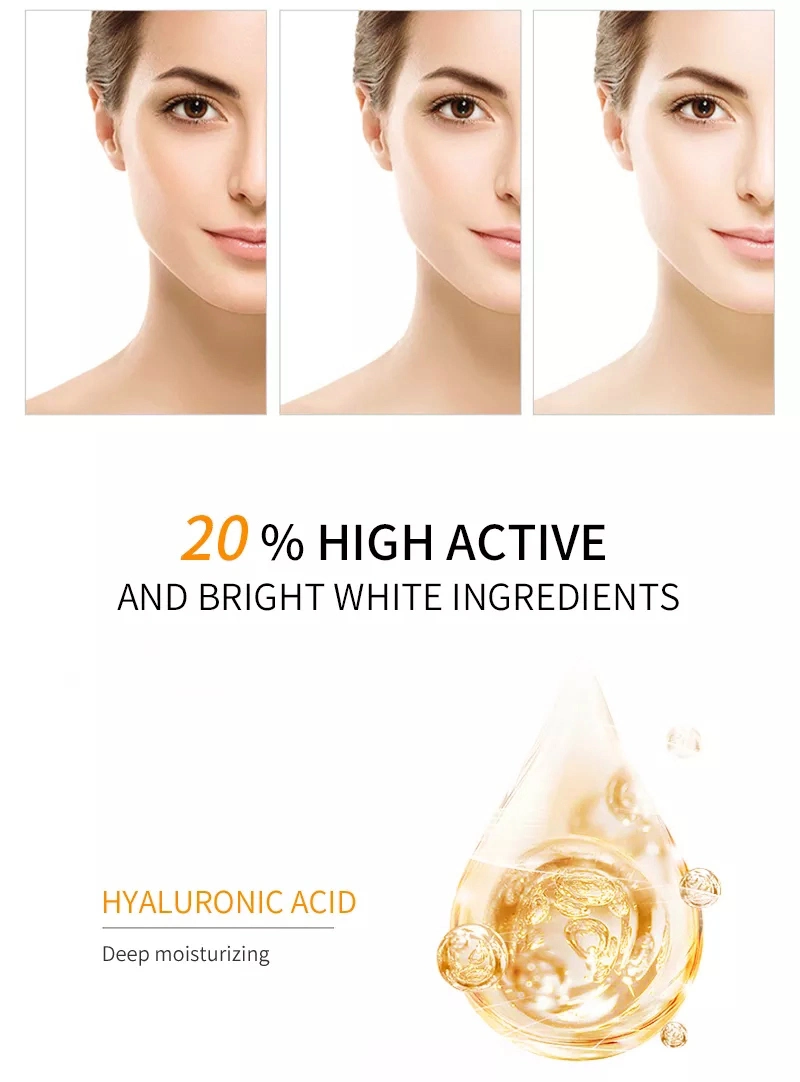 Facial Skin Care Essence Vit C Brightening Serum with Hyaluronic Acid Face 20% Vitamin C Serum