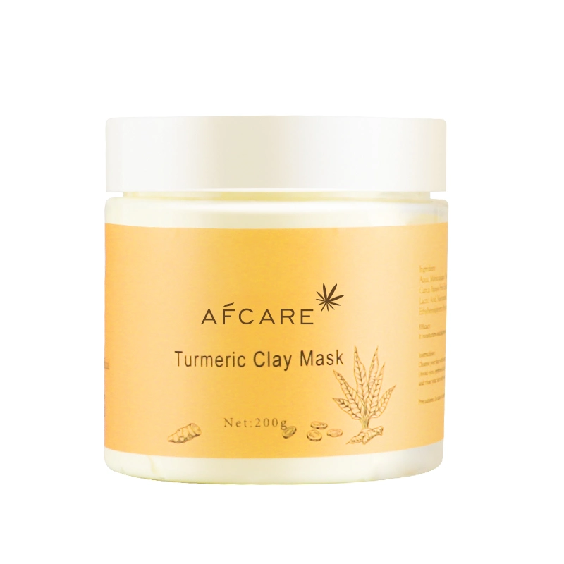 Hot Selling Vegan Clay Mud Mask Tuemeric Deep Cleansing Aloe Vera Organic Repairing Anti Wrinkle Clay Mask