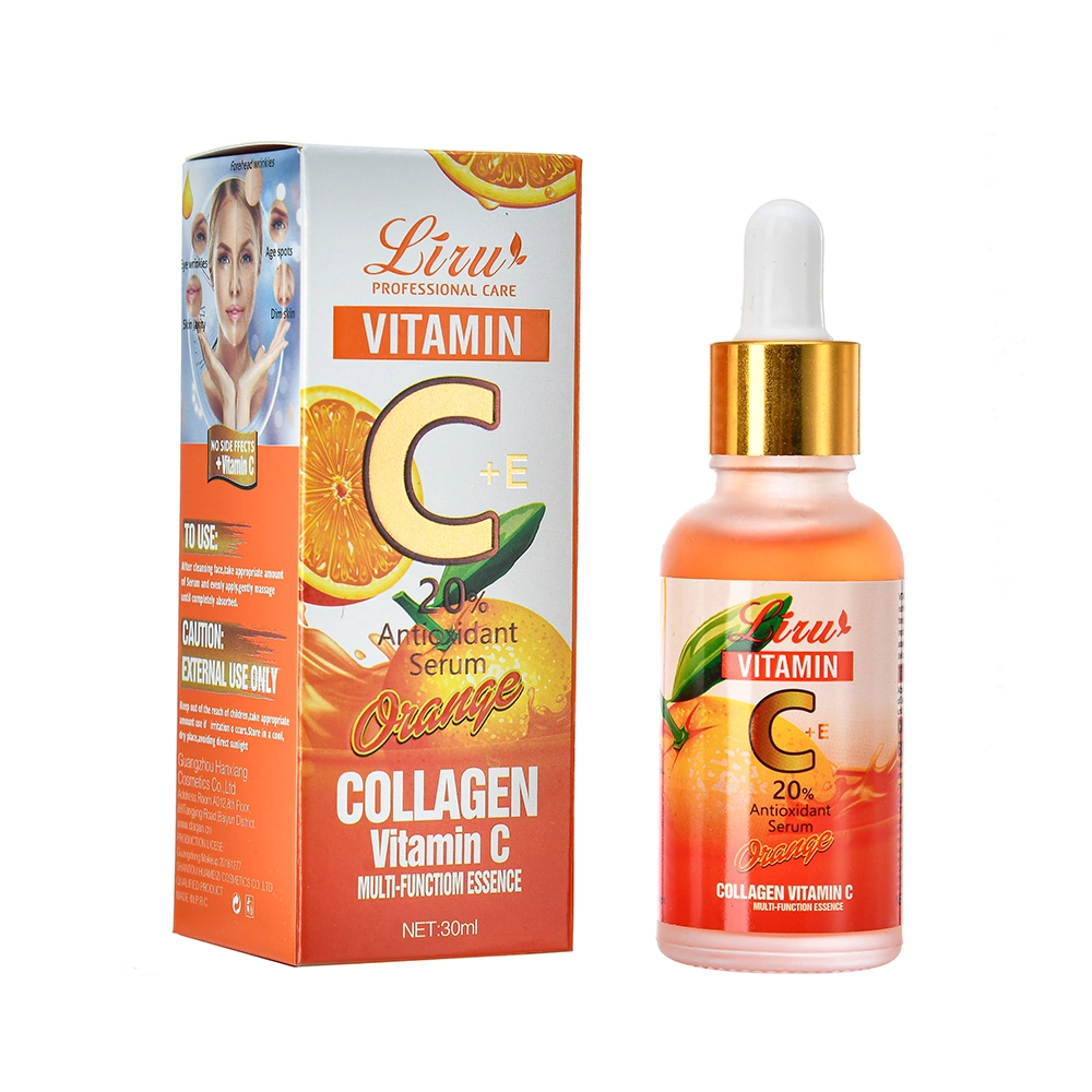 OEM Available Professional Anti-Aging Anti Wrinkle Brightening Vitamin C Facial Essence Serum