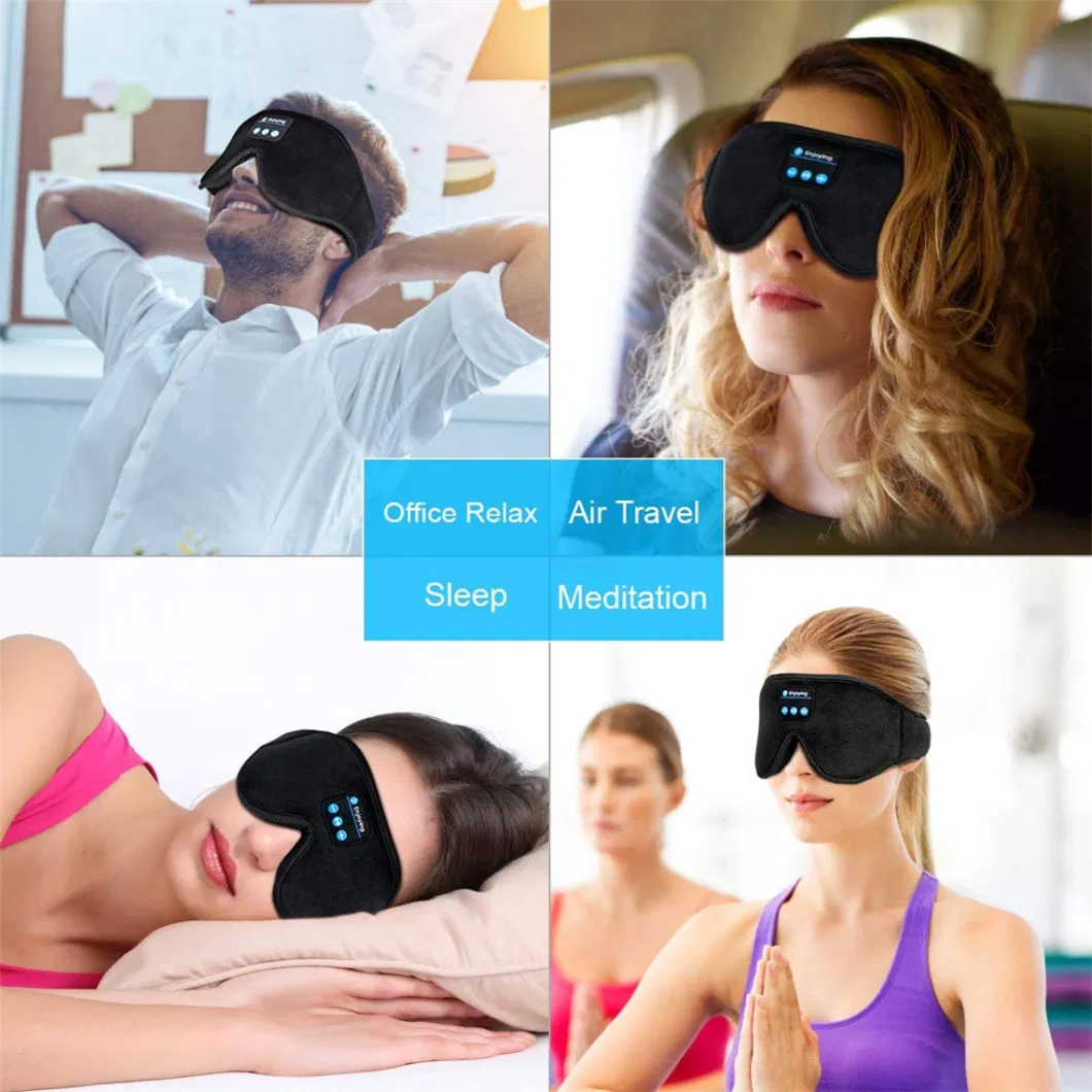 Bluetooth Smart Wireless Sleeping Eye Massage Mask with Build-in Speakers