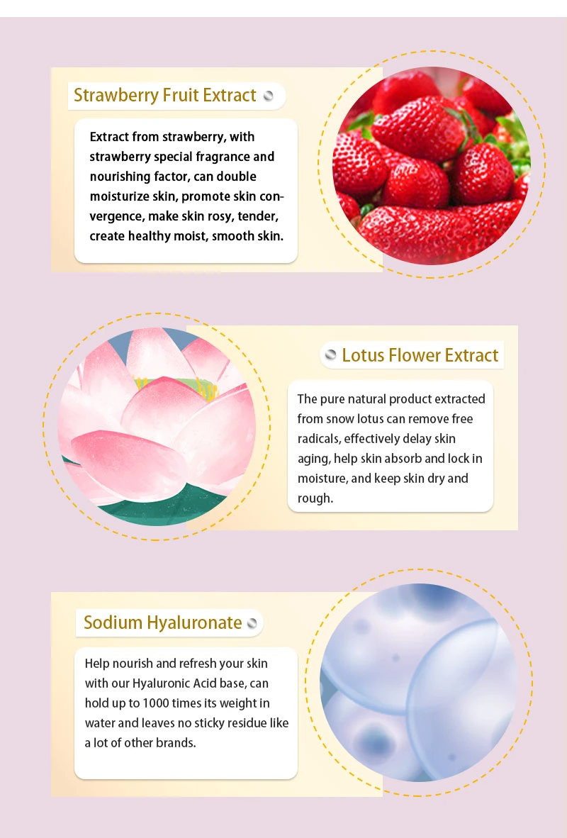 Aixin Organic Fruits Serum Skin Care Vitamin C Brightening Strawberry Face Milk Serum