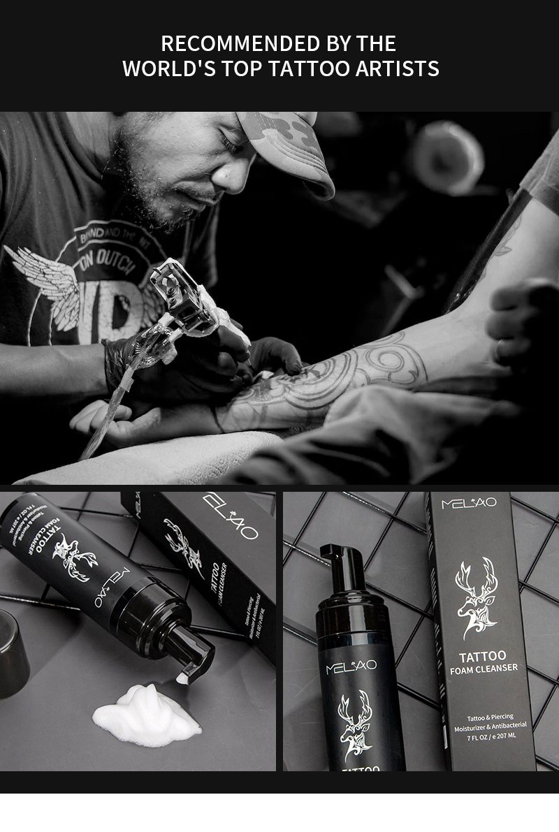Tattoo Ink Antiseptic Wash Spray Exfoliating Foam Cleanser for Tattoo