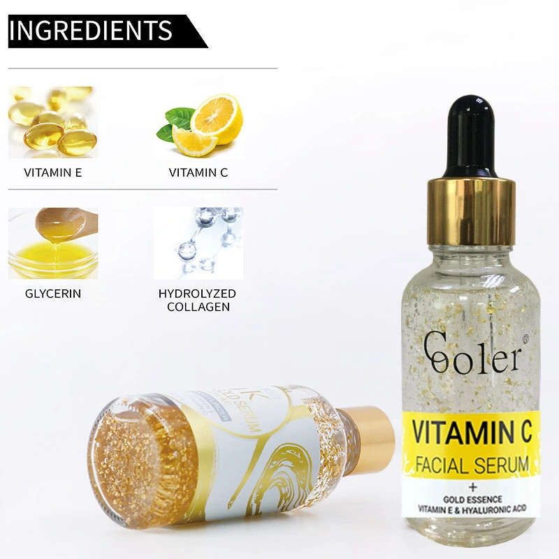 Skin Care 24K Gold Serum Whitening Facial Essence Vitamin C Face Serum Face Care Serum Brightening Facial Serum