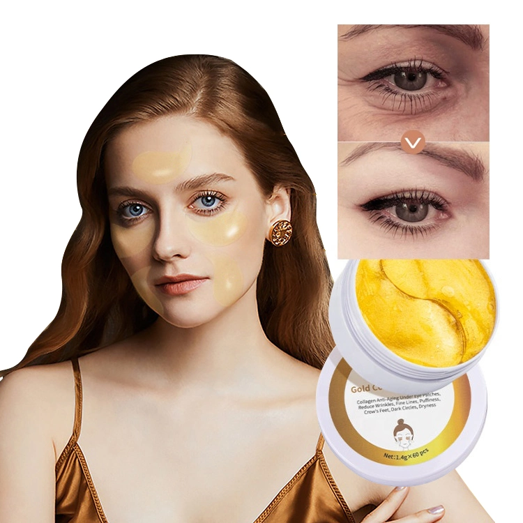 24K Hydrogel Mascarillas De Ojos Under Gold Collagen Crystal Eye Mask