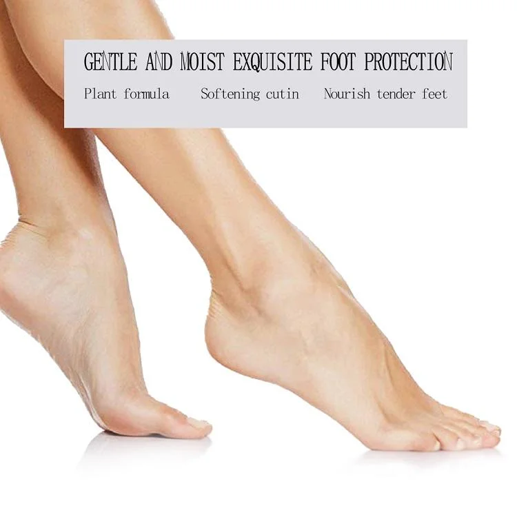 Private Label Footmask Socks Exfoliating Long Treatment Peel off Whitening Foot Mask