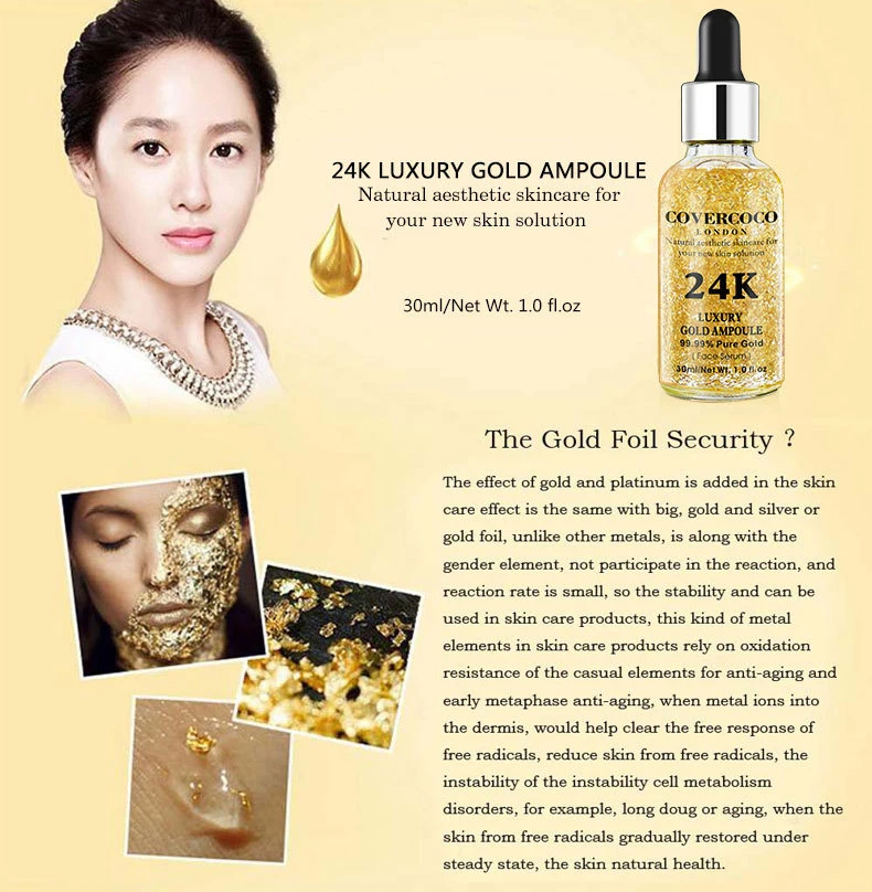 Best Quality Anti-Aging Lightening Whitening 24K Gold Serum