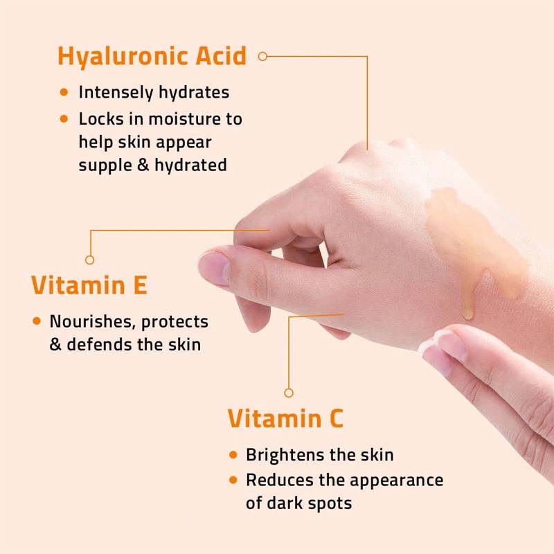 Private Label Moisturizing Anti Aging Hyaluronic Acid Vitamin C Face Serum