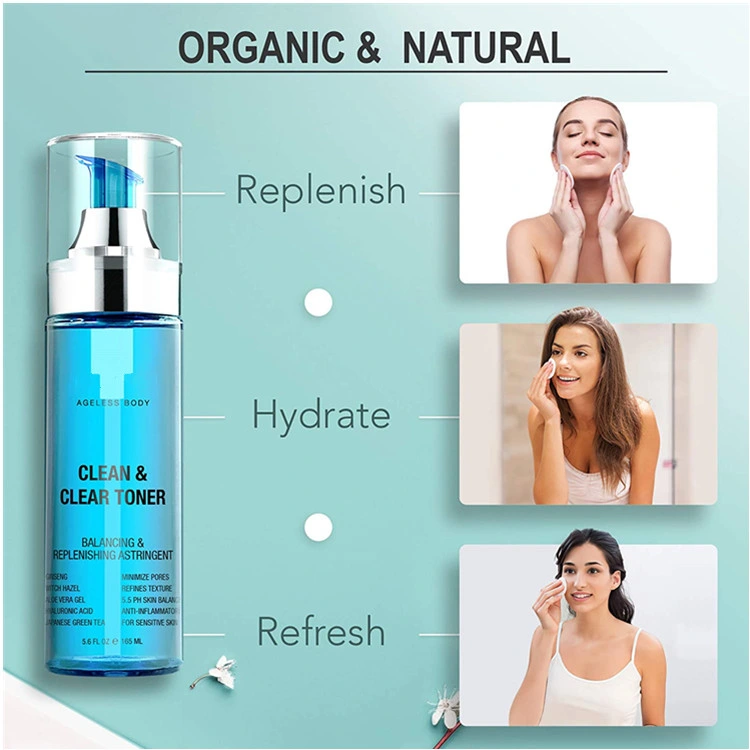 High Quality Natural Daily Perfecting &amp; Revitalizing Clean &amp; Clear Face Toner