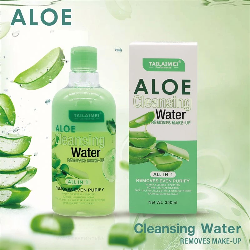 Tailaimei Custom Manufacturer 2 in 1 Aloe Makeup Removing Water Cleansing Oil Make up Remover Hydrating Makeup Remover for Face