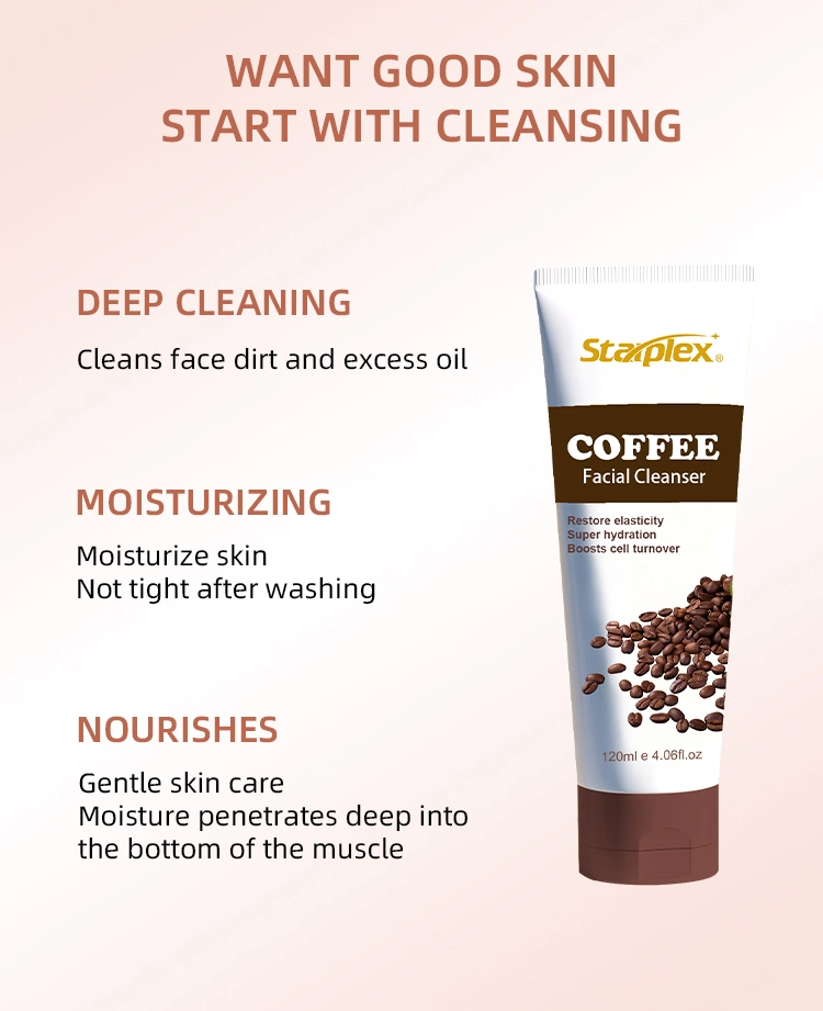 Starplex Organic Foam Cleanser Private Label Skin Whitening Facial Cleanser Deep Cleansing Coffee Face Wash