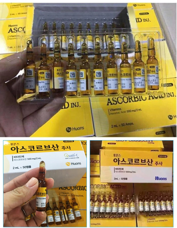 Face Skin Anti Aging Whitening Glutathione Injections Vitamin C Serum for Beauty Salon Use