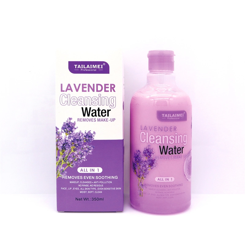 Tailaimei All in 1 Lavender Makeup Remover Cleansing Face Hydrating Moisture 2 in 1 Makeup Removing Water Makeup Removing Oil