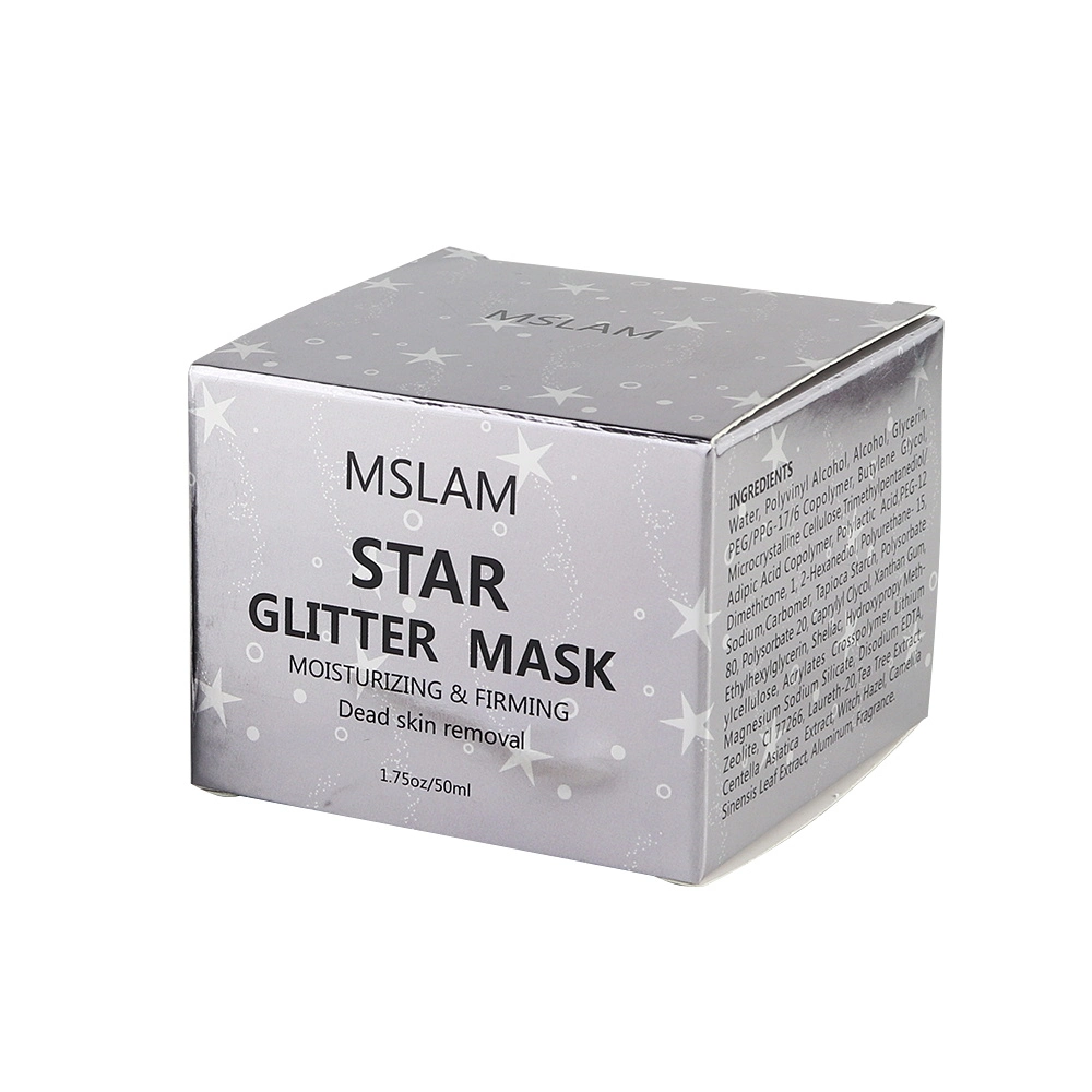 Wholesale Custom Hot Selling Moisturizing Star Glitter Peel off Facial Mask