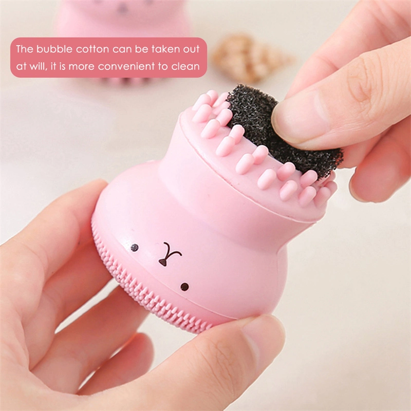 Small Octopus Facial Cleaning Brush Softy Silicone Material Easy to Hold Massages Your Face Reduce Dead Skin Acne Dropshipping