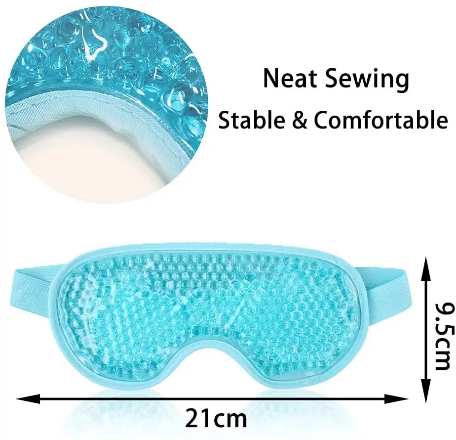 Custom Cooling Beads Microwave Heat Cool Ice Eye Mask Sleeping Gel Eyes Mask