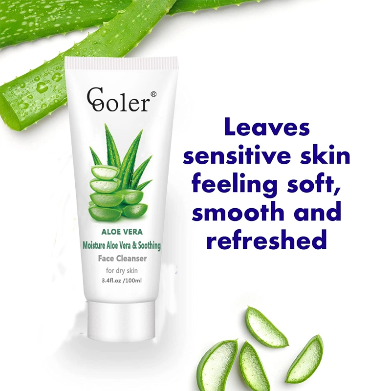 OEM Whitening Pore Cleaner Skin Care Face Cream Removes Dirt Aloe Vera Cleanser