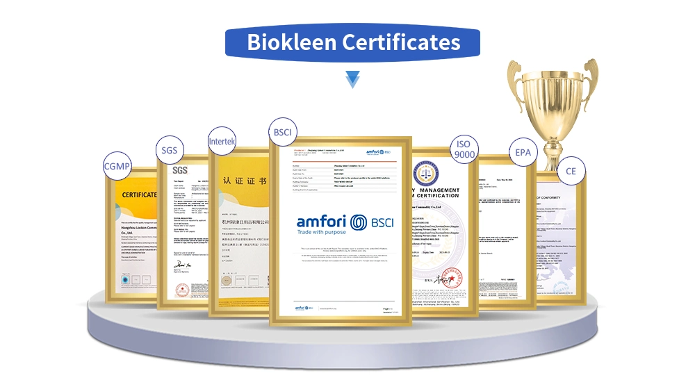 Biokleen OEM Free Sample Fragrance-Free Non-Woven Plant-Based Fibers Individually Wrapped Makeup Remover Face Wipes