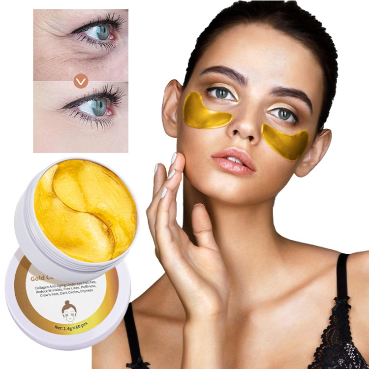 24K Hydrogel Mascarillas De Ojos Under Gold Collagen Crystal Eye Mask