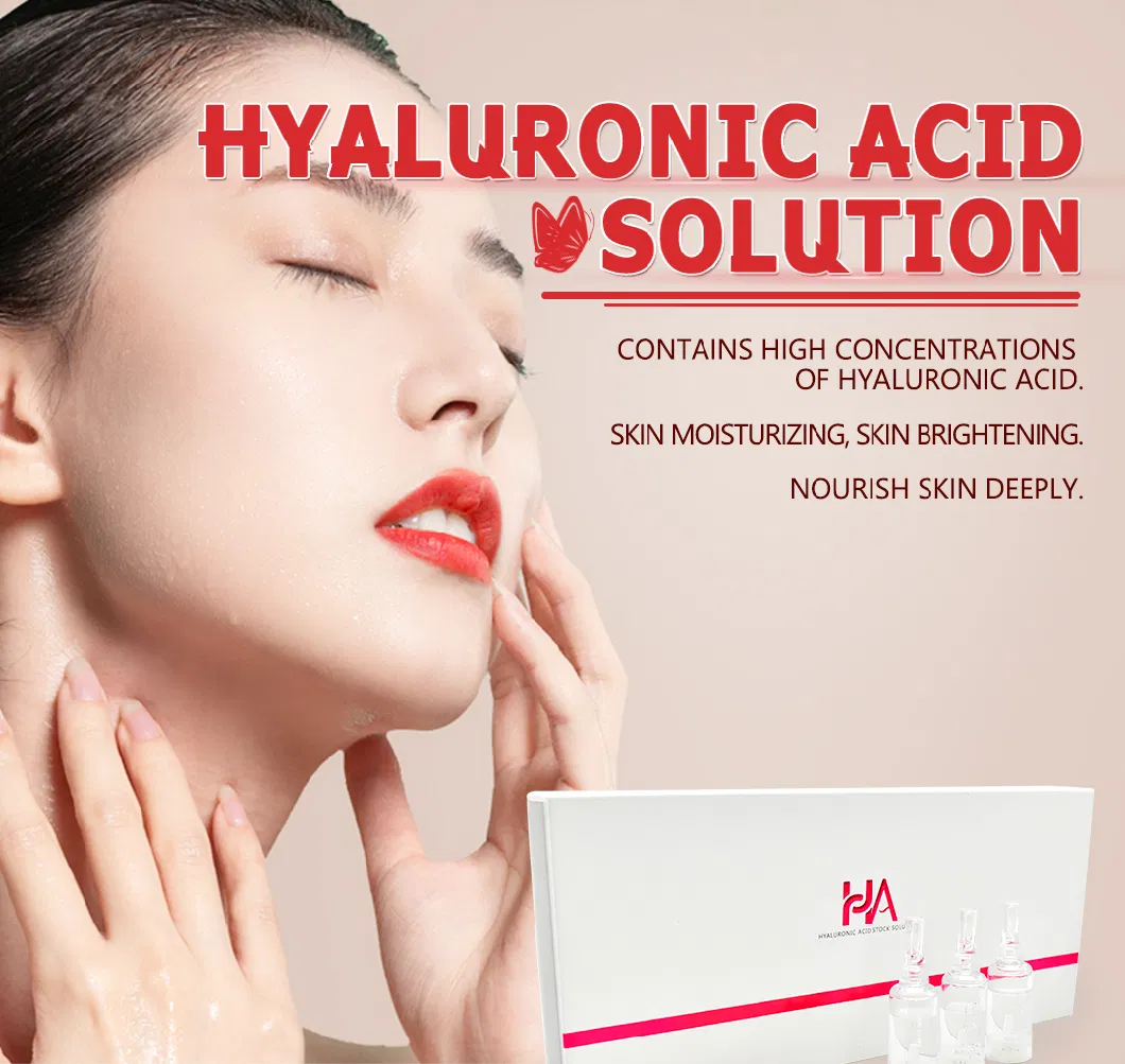 in Stock Private Label Facial Moisturizing Skin Care Whitening Anti Aging Hydrating Pure Hyaluronic Acid Facial Serum